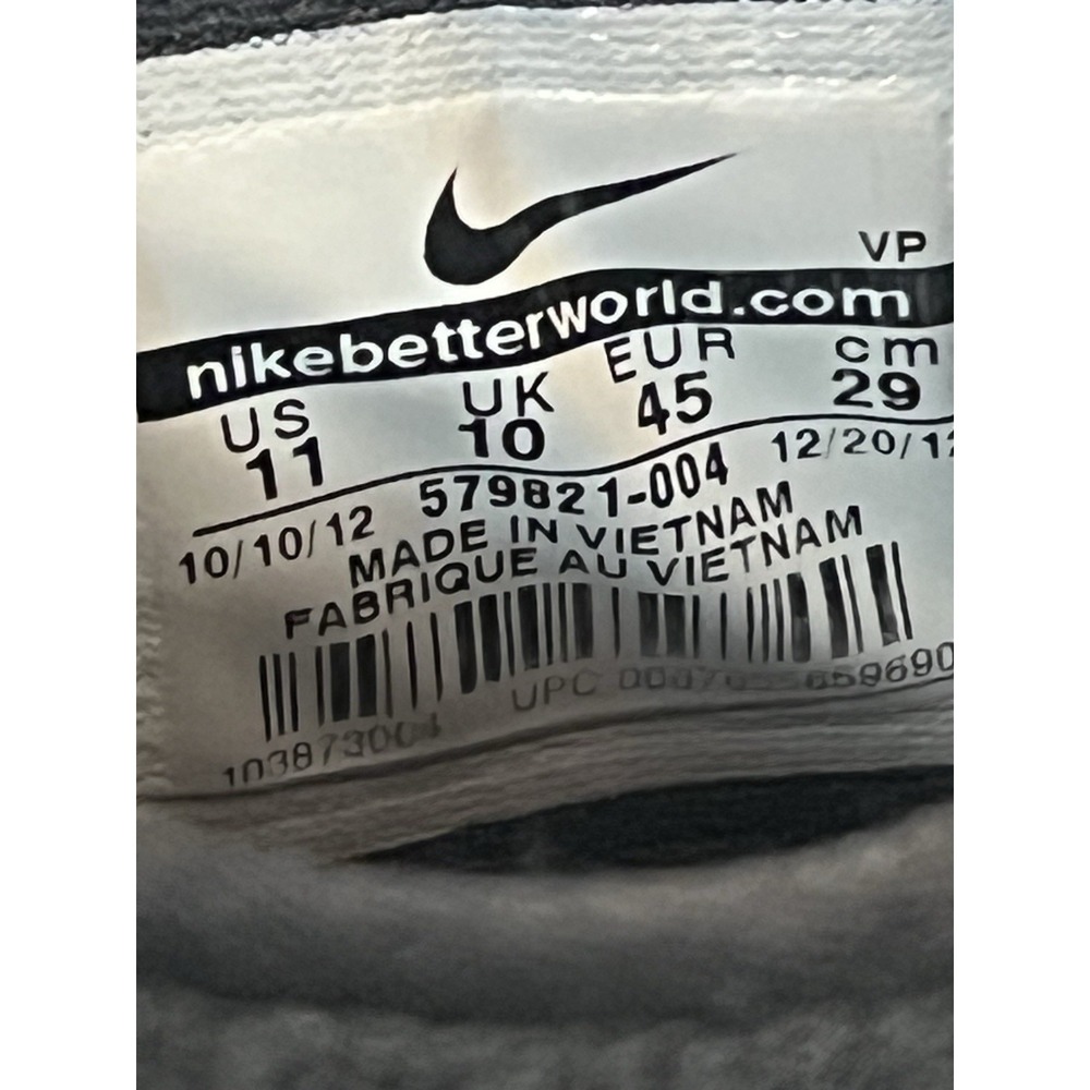 Nike Flex 2013 RN Black Running Shoes 579821-004 Lightweight Athletic Men Sz 11 - Picture 8 of 8
